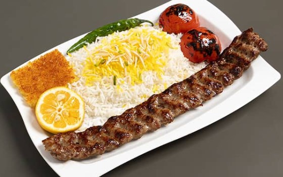 چلوکباب لقمه زعفرانی مخصوص