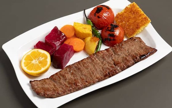 خوراک کباب برگ ممتاز